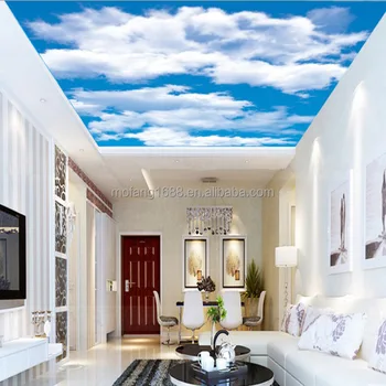 Custom Size Available 3d Ceiling Wallpaper Sky Cloud Roof Ceiling Mural Decoration View Ceiling Wall Mural Mofang Product Details From Shenzhen