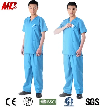 Hospital Medical Scrubs Seragam Perawat Kerja Memakai 