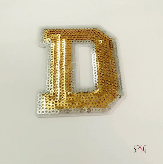 Cheap Custom Colorful Sequin Letter Iron On Appliques Buy Sequin