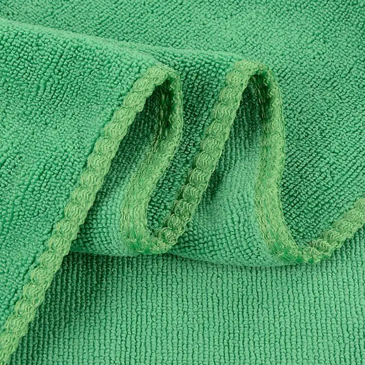 China factory wholesale custom size logo 400 GSM microfiber car cleaning towels
