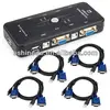 USB 2.0 KVM 4 Ports Selector VGA + Printer Switch Box
