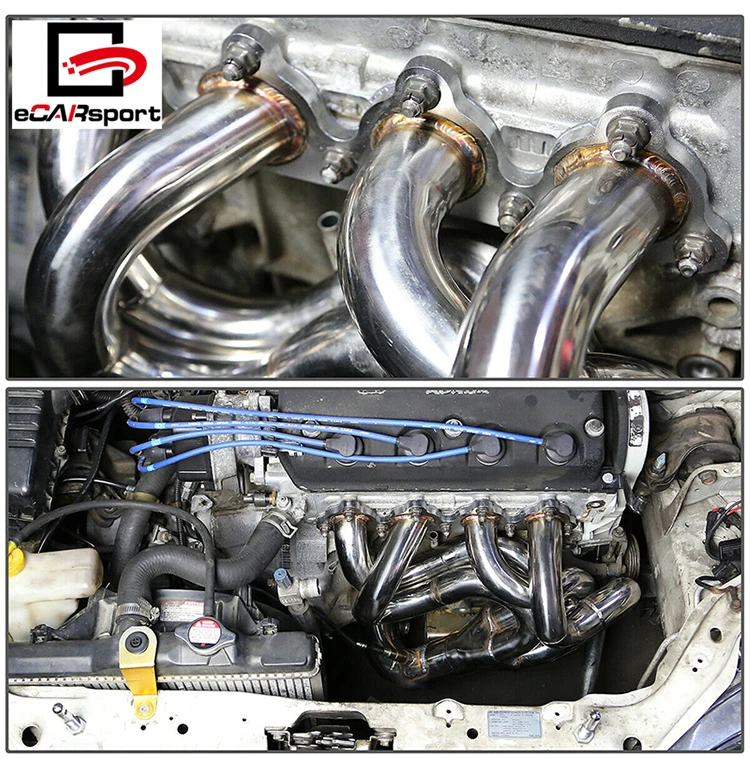 SS Drag Performance Exhaust Header Manifold for 88-00 Civic/CRX/Del Sol D15/D16