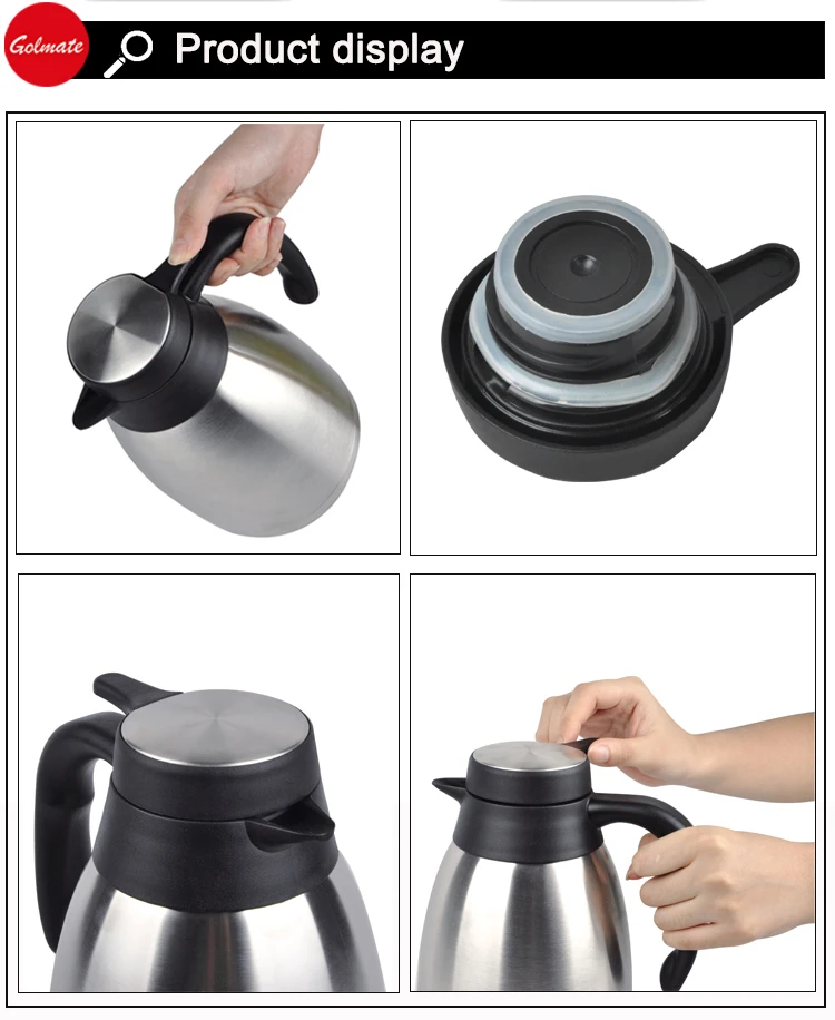 Stainless Steel Thermos Isolation Vacuum Jug,Teapot,Coffee Pot,Flask 1