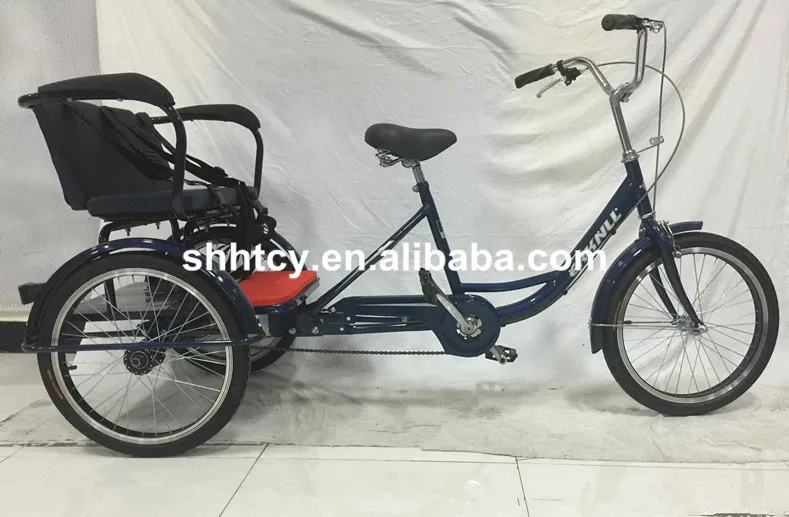 Sh T123 Tricycle With Baby Seat Buy Tricycle For Baby Passenger Tricycle Pedaling Two Seats Adult Tricycle Product On Alibaba Com