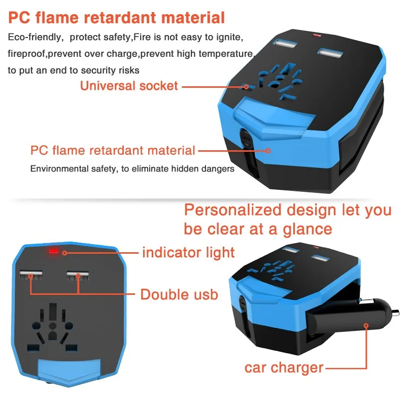 2 pin plug to car charger