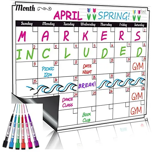 Whiteboard Sticker Fridge Magnet Calendar