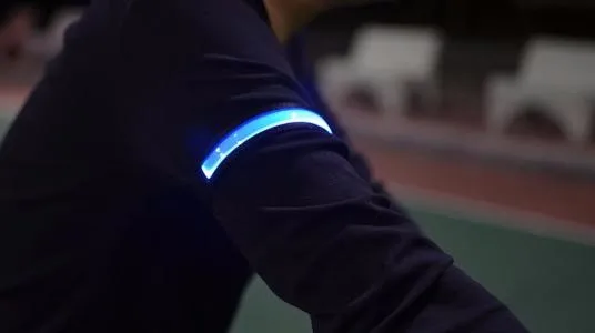 Gym Led Running Armband Multicolor Printing Leg Band Light Up Armband for Night Safety