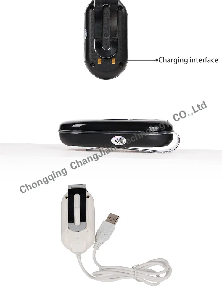 Two Color(white&black) Human Gps Tracking Earrings For Kids With Sos