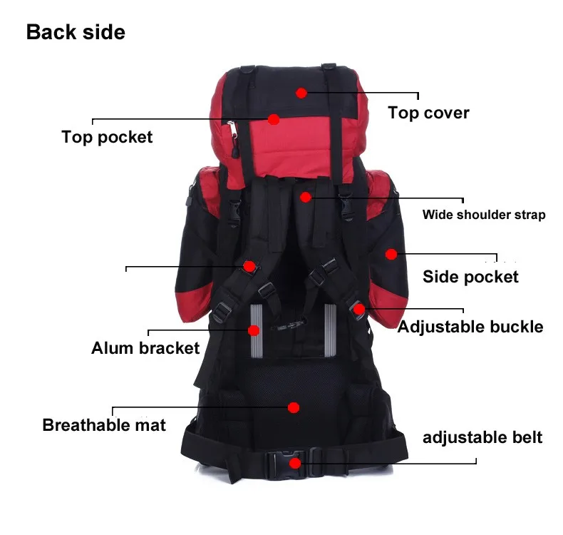 what size rucksack for camping