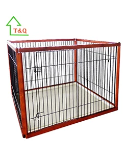 wooden dog cage
