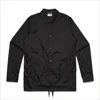 Guangzhou Wholesale Blank Button Up Mens Coaches Jacket In Black