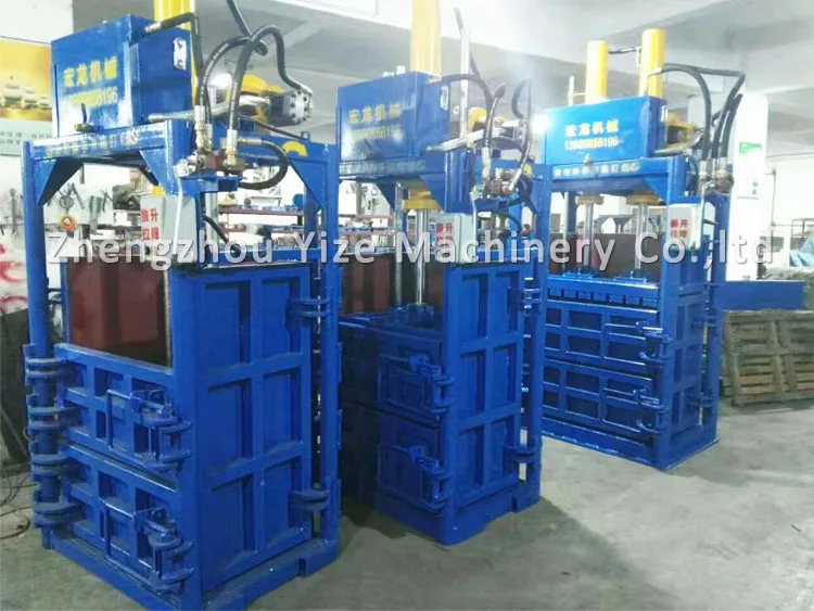 Waste Paper Compressor Machine Cardboard Baling Press Machine Used Clothes And Textile Compress