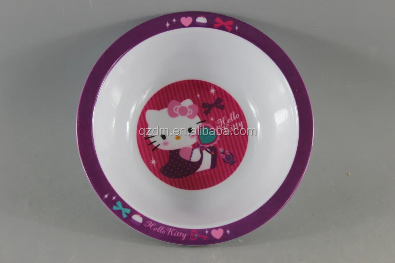 6.5 inch melamine Baby bowl Plastic broadbrimmed bowl