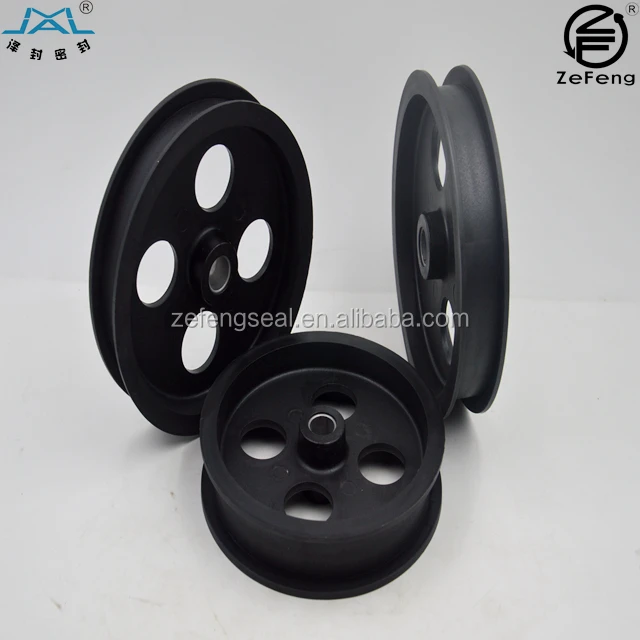 Small Plastic U V Groove Belt Pulley Hdpe Rope Pulley Pe Wheel Hose