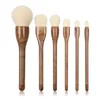 2018 new arrival makeup brush set 6pcs private label eyebrow brush foundation brush natural hair