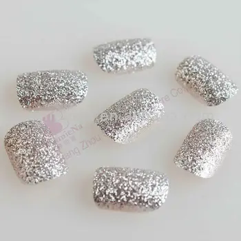 Be Shining Lady Vivid Silver Glitter Creative Nail Design Nails