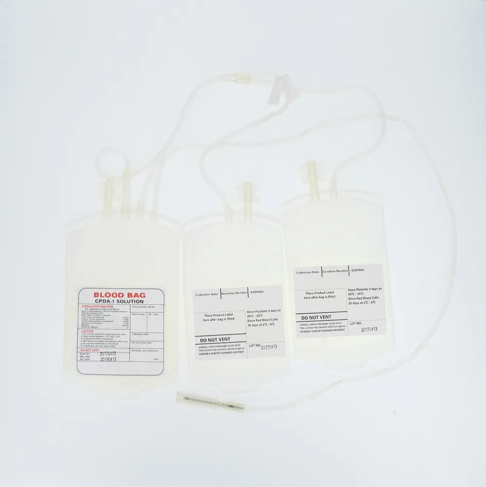 Triple Plastic Blood Bag For Single Use Buy Blood Bag,Ce Iso Gmp