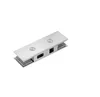 Low price top clamp fittings sliding glass door patch fitting/glass door clamp with keys