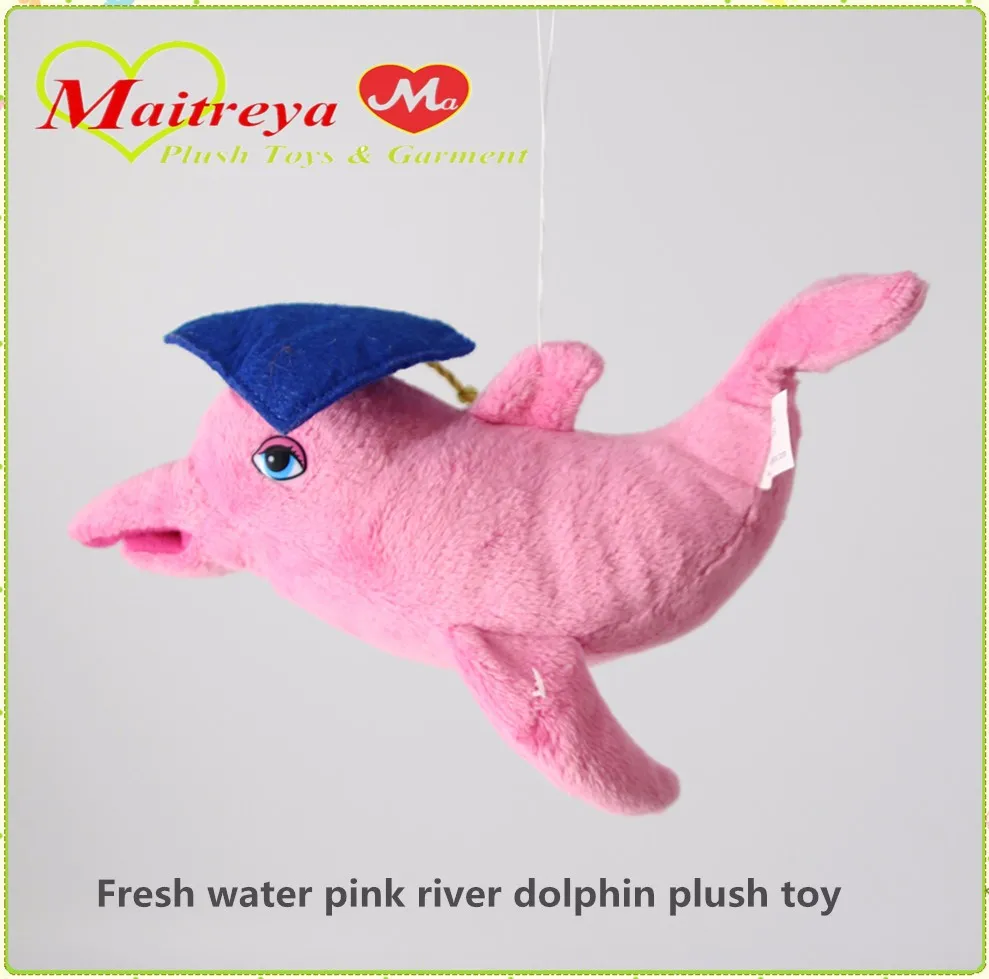 stuffed pink dolphin