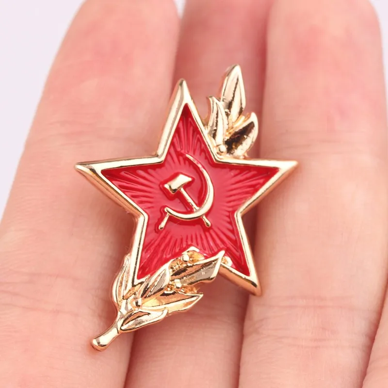 classic soviet union flag brooch socialist republics national
