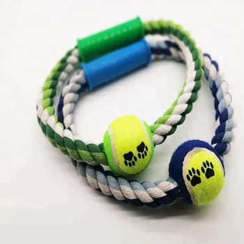rope toy with tennis ball