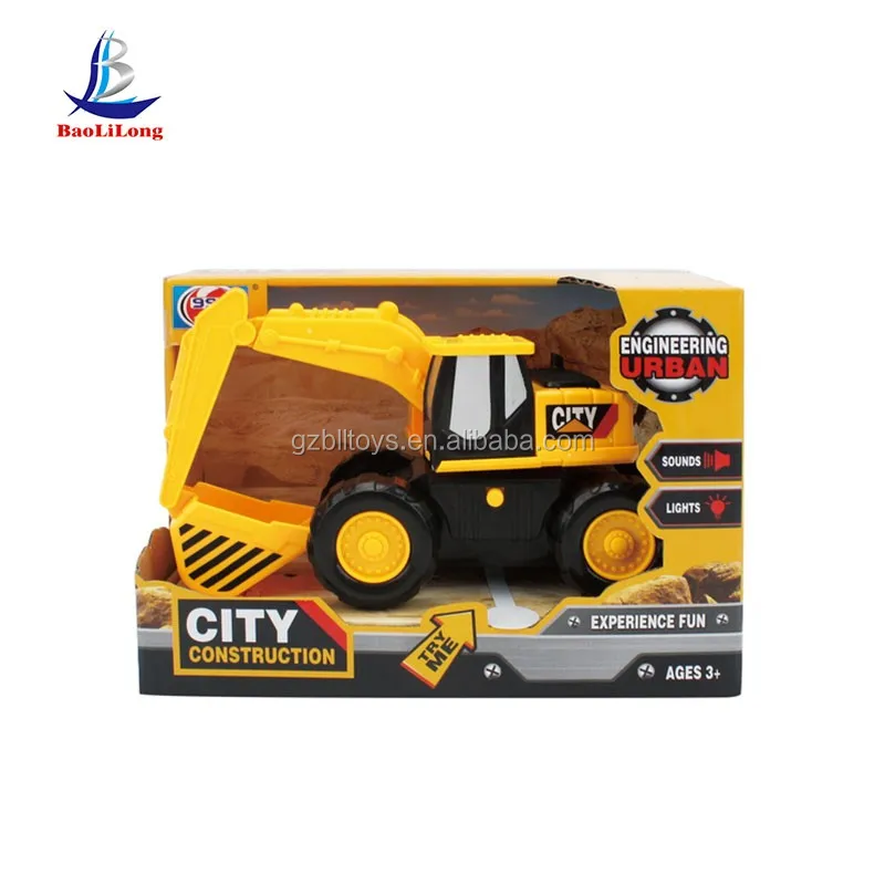 Electric Toy Excavator With Light And Music Emulation Carfriction