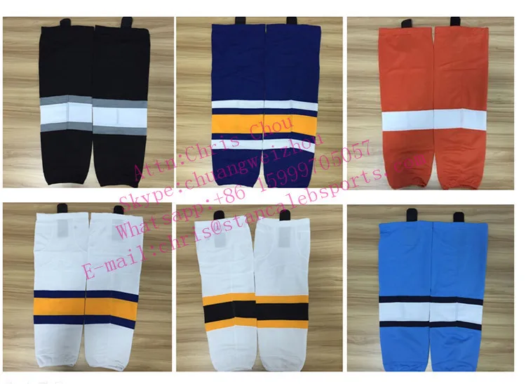 Navy blue and pink ribbon Ice Hockey Socks custom hockey socks with coolmax