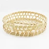 Fruit Basket Bread Tray Bowl Round Bamboo Storage Baskets