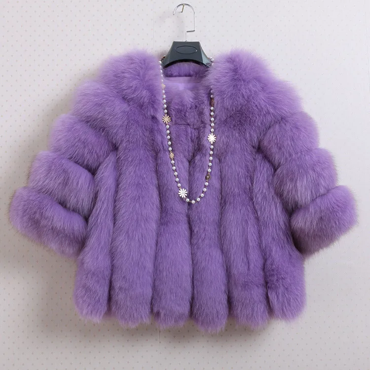 Autumn font b Winter b font hotsale fashion fur female 2016 new arrival O neck luxury