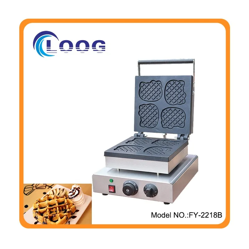 Commercial Electric Waffle Maker Cast Iron Plate Waffle Baker Machine Buy Waffle Baker Machine
