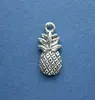 Antique Silver 19mm*19mm Double Sides Fruit Pineapple Charms Pendant