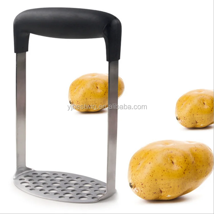 stainless steel potato press