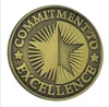 Commitment To Excellence Round Corporate Lapel Pin