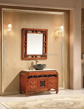 Grazioso Epoca Scolpite Marrone Mobiletto Del Bagno,Cinese Vanità ... Grazioso Epoca Scolpite Marrone Mobiletto Del Bagno,Cinese Vanità ...