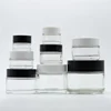 Screen Printing 10g 20g 30g 50g 60g 100g 200g Clear Glass Cosmetics Cream Jars