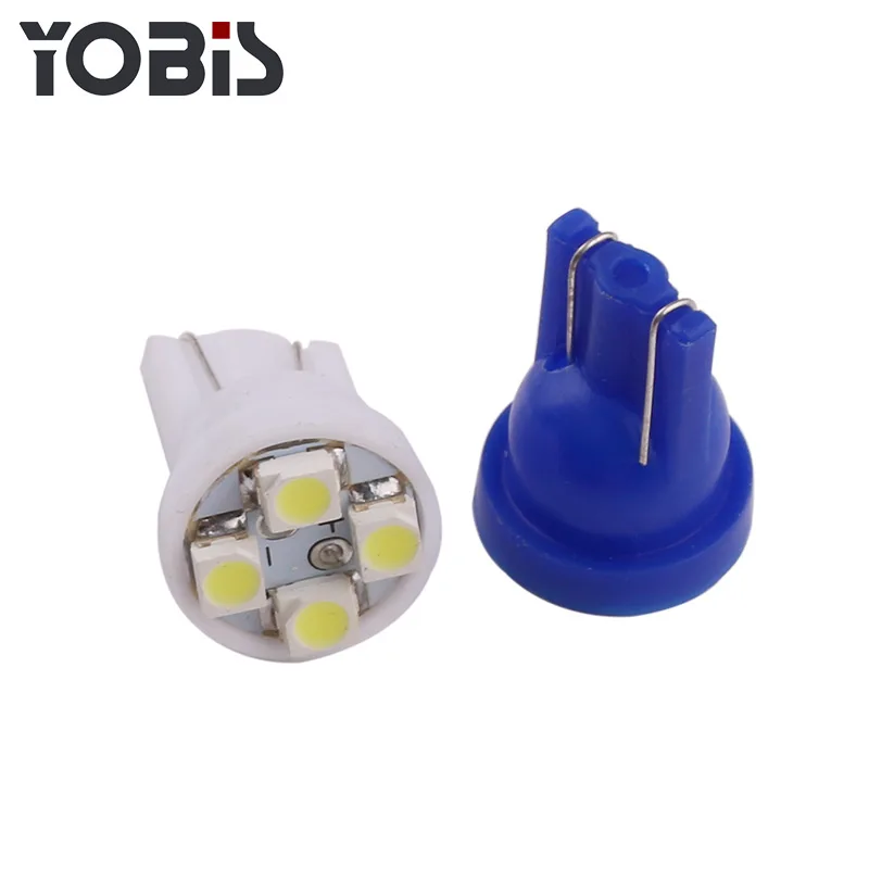 YOBIS 12V 4smd 1210 194 W5W pingo T10 Led Bulb for Car Led Pinball Colorful Reversing Lights Lamp