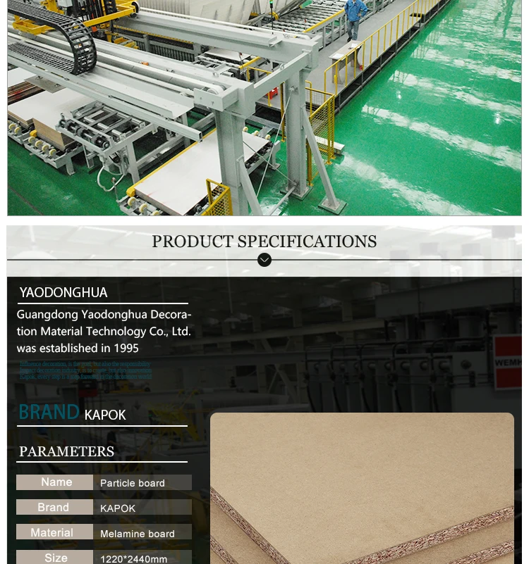 laminated melamine particle board