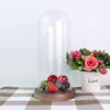 Natural Corrosion Resistance Cheese Board With Glass Dome Glass Dome And Cylinder Glass Domelass Dome