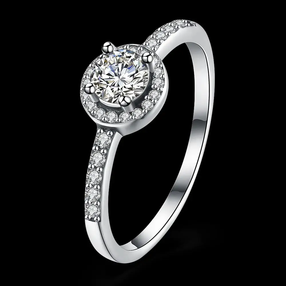 Antique 925 Sterling Silver Micro Pave Cz Smart Engagement Ring For ...