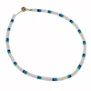 Handmade Beach Style Clam Shell with Blue Shadow Color Puka Shell