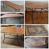 wooden banquet weding use folding table
