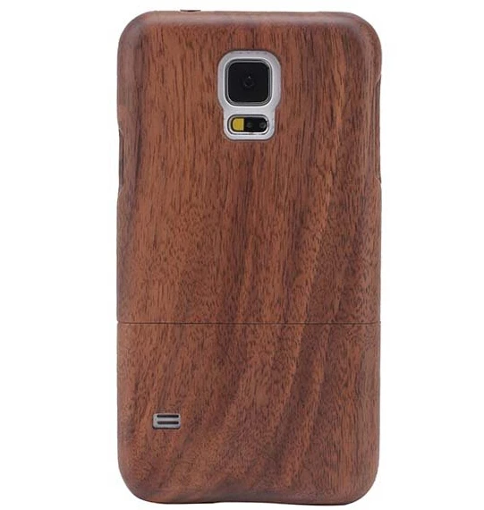 Mobile Phone Wood Case For Samsung Galaxy S5 Mini Hard Back Cover Case
