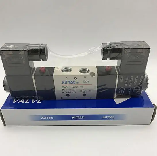 AIRTAC type 4V220-08 5 Way 2 Position 1/4" Pneumatic Solenoid Valve