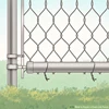 5 foot 6 gauge pvc coated small hole chain link fence post and accessories