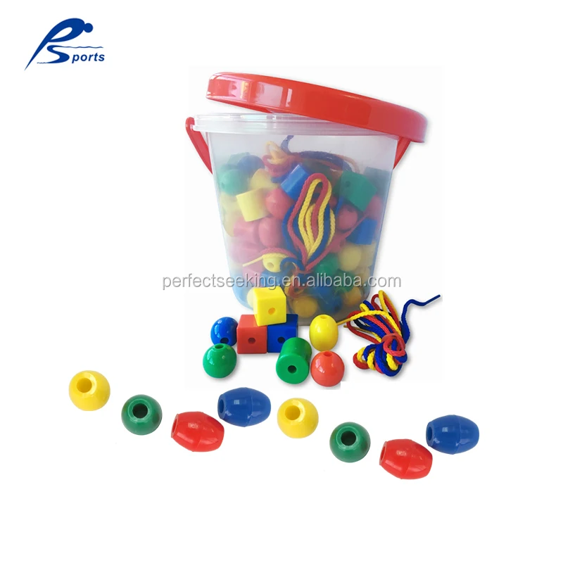 Educational Toy 160pcs Plastic Beads Threading Strings Toy For Children Buy Plastic Beads