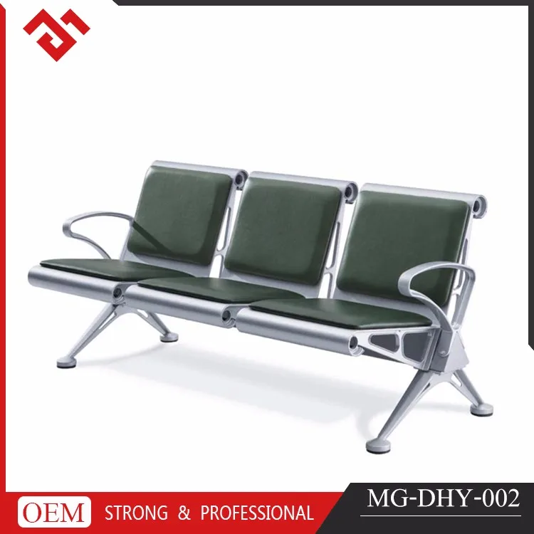 Airport Waiting Metal Chair Used Hospital Waiting Room Public Stainless