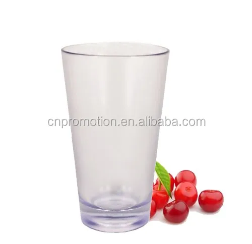 clear plastic drinking glasses
