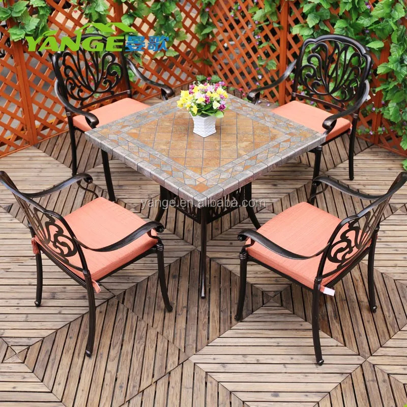 2018 High Quality Outdoor Garden Furniture Metal Table And Chairs - Buy