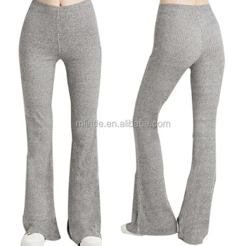 gray flare pants