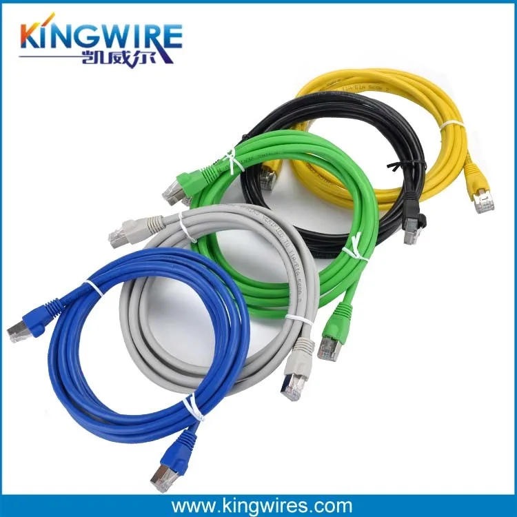 Computer Cables Yoton Cat7 Network LAN Cable SSTP RJ45 10Gbps Internet Flat Patch Cable High Speed 1pcs Cable Length: 1 Point 8 Meter 
